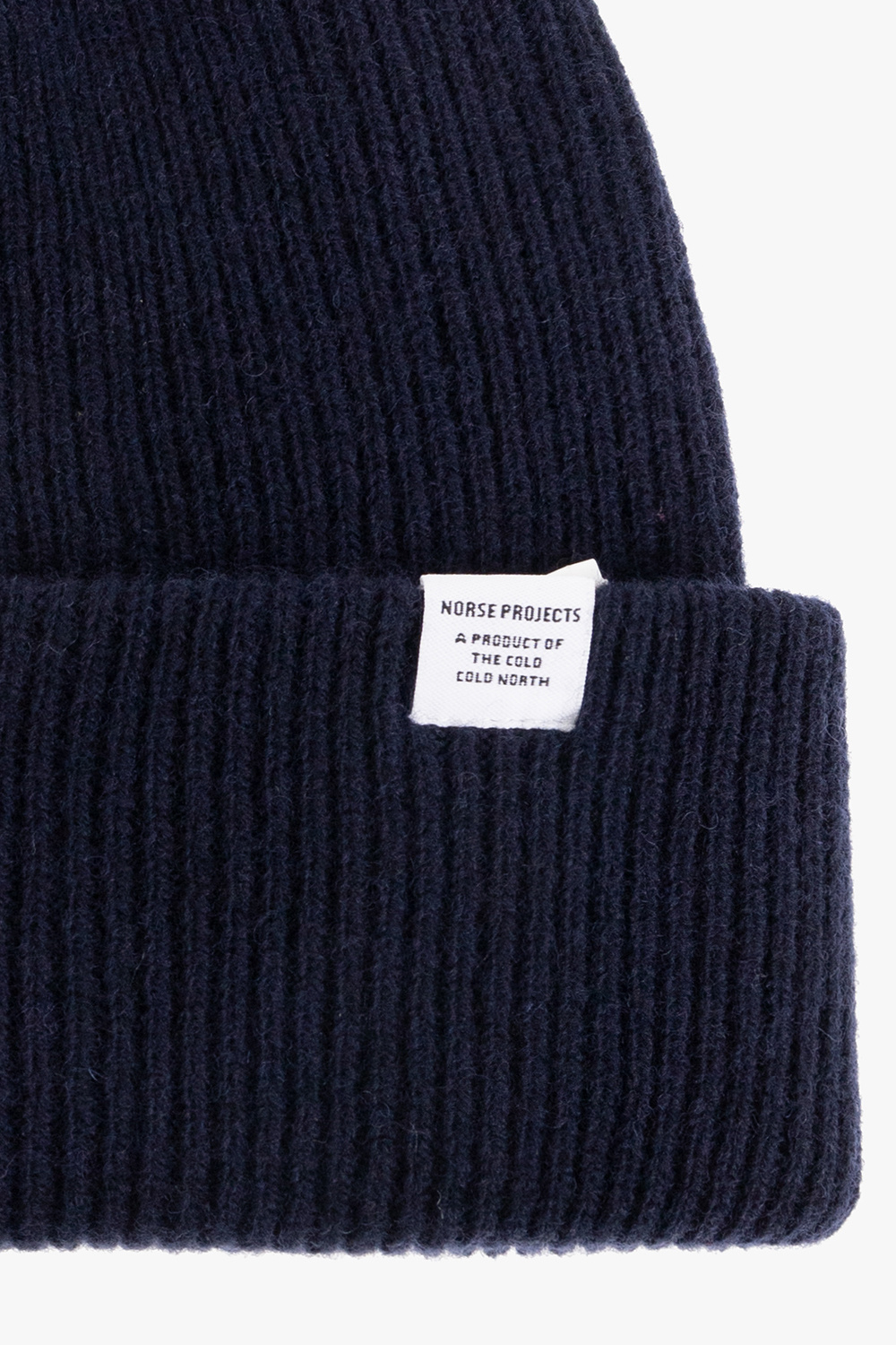 Norse projects beanie navy on sale